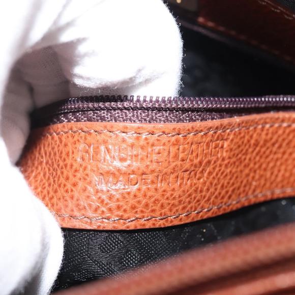 BALLY Tote Bag Leather Brown Gold Auth BA6025 - Picture 12 of 16